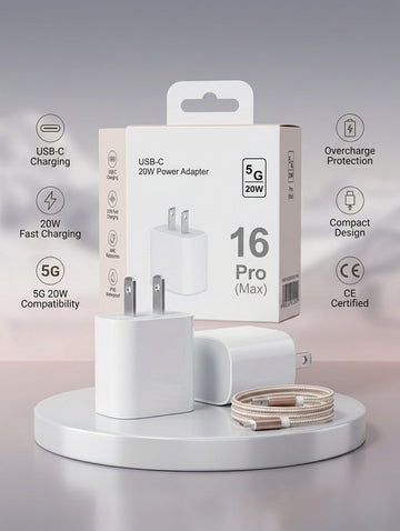 Apple 16 Pro (Max) Edition – 20W USB-C Fast Charger