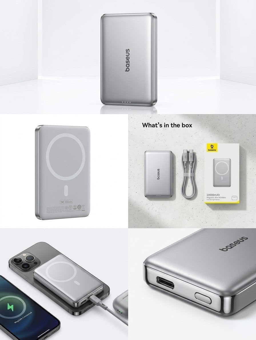 Baseus 10000mAh Magnetic Wireless Power Bank ⚡🔋