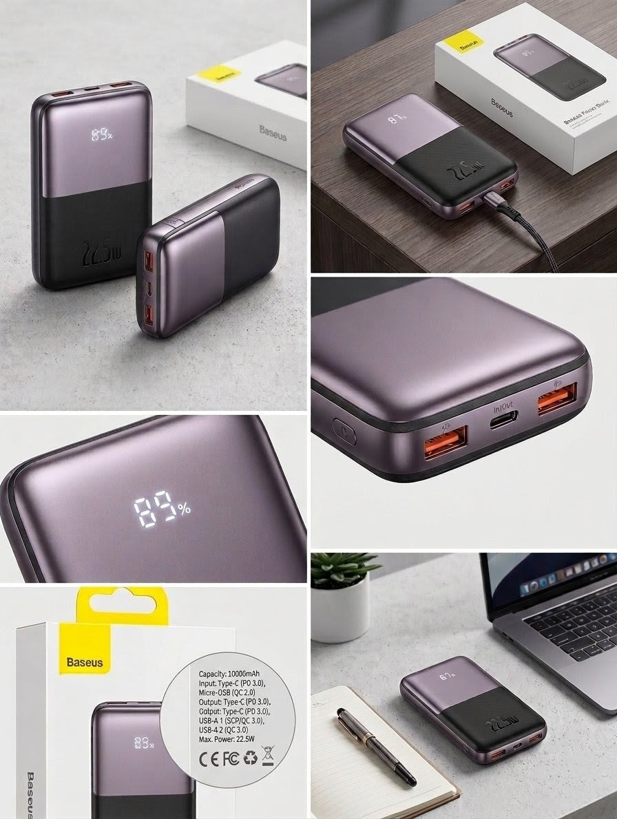 Baseus Bipow Pro 20000mAh Power Bank (22.5W Fast Charging