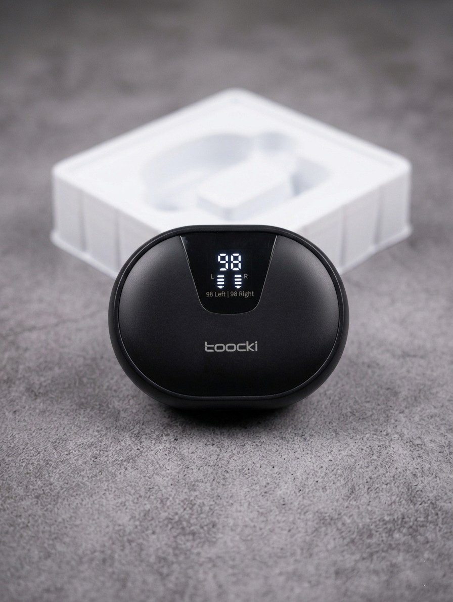 Toocki True Wireless Earbuds – Hi-Fi Audio with ENC & LED Display Case